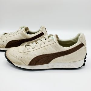 Puma Leather VINTAGE Trainer Beige Sneakers